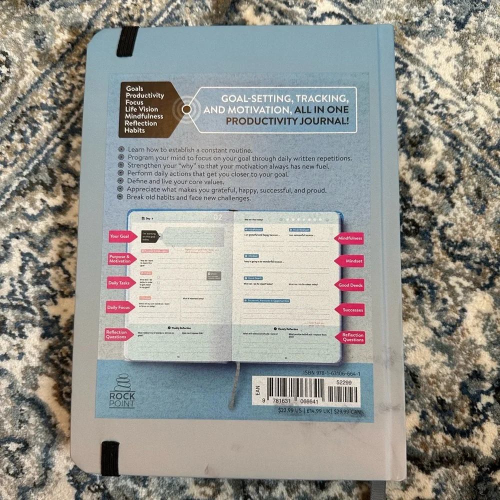Success Journal/Serious Blue: A Productivity Goal Planner by Matthias Hechler